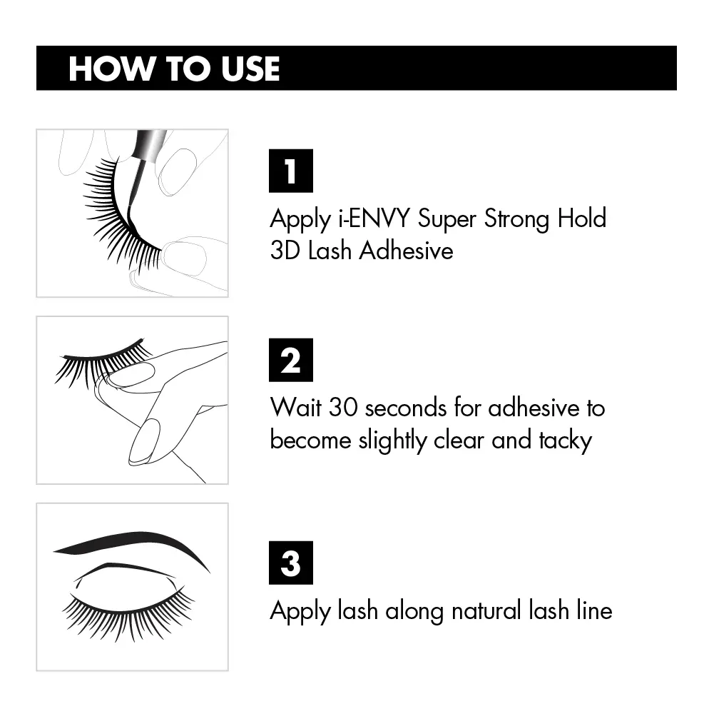 I-ENVY Super Strong Hold 3D Lash Glue Black - Image 5
