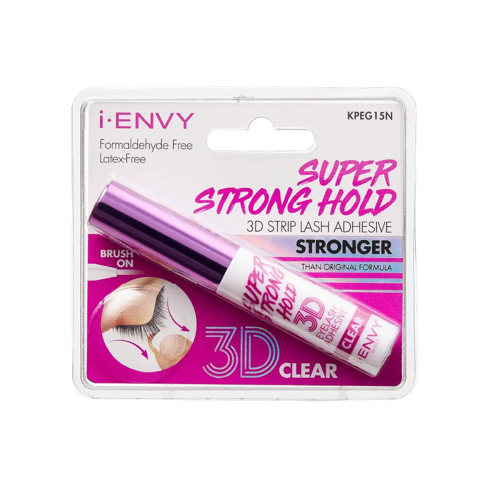 I-ENVY Super Strong Hold 3D Strip Lash Glue Brush-On Clear Waterproof - Image 5