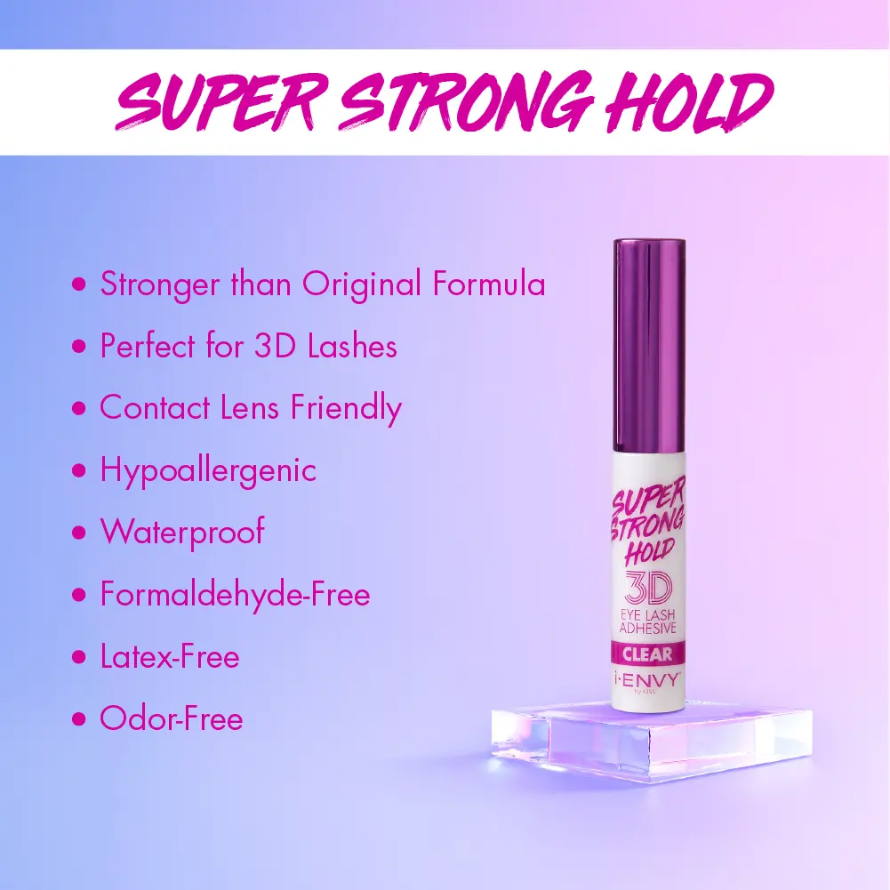 I-ENVY Super Strong Hold 3D Strip Lash Glue Brush-On Clear Waterproof - Image 7