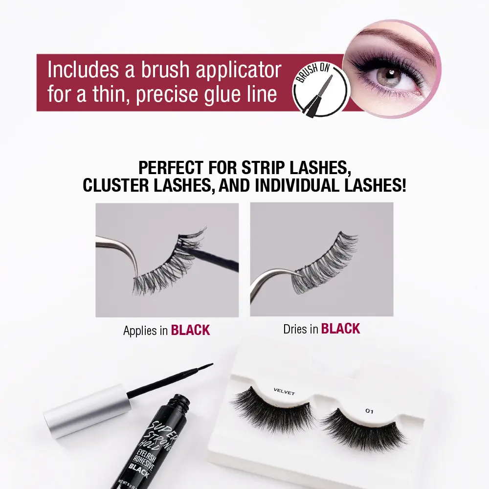 I-ENVY Super Strong Hold Black Waterproof Strip Lash Glue - Image 5