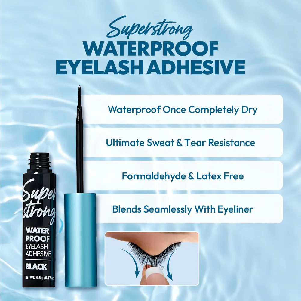 I-ENVY Super Strong Waterproof Eyelash Adhesive - Long-Lasting, Sweat & Tear Resistant - Black - Image 2