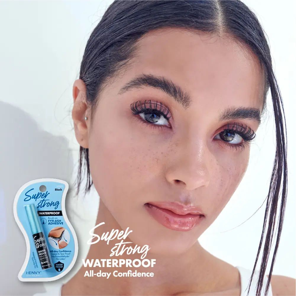 I-ENVY Super Strong Waterproof Eyelash Adhesive - Long-Lasting, Sweat & Tear Resistant - Black - Image 5