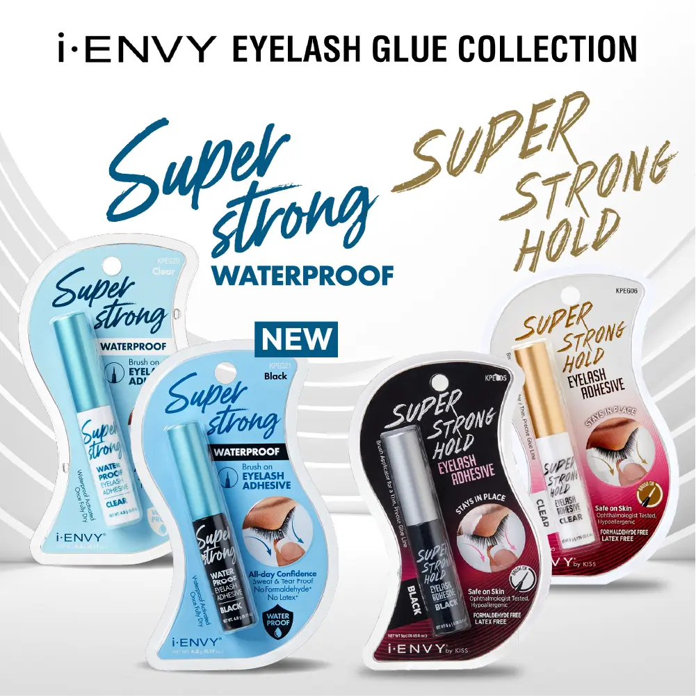 I-ENVY Super Strong Waterproof Eyelash Adhesive - Long-Lasting, Sweat & Tear Resistant - Black - Image 6