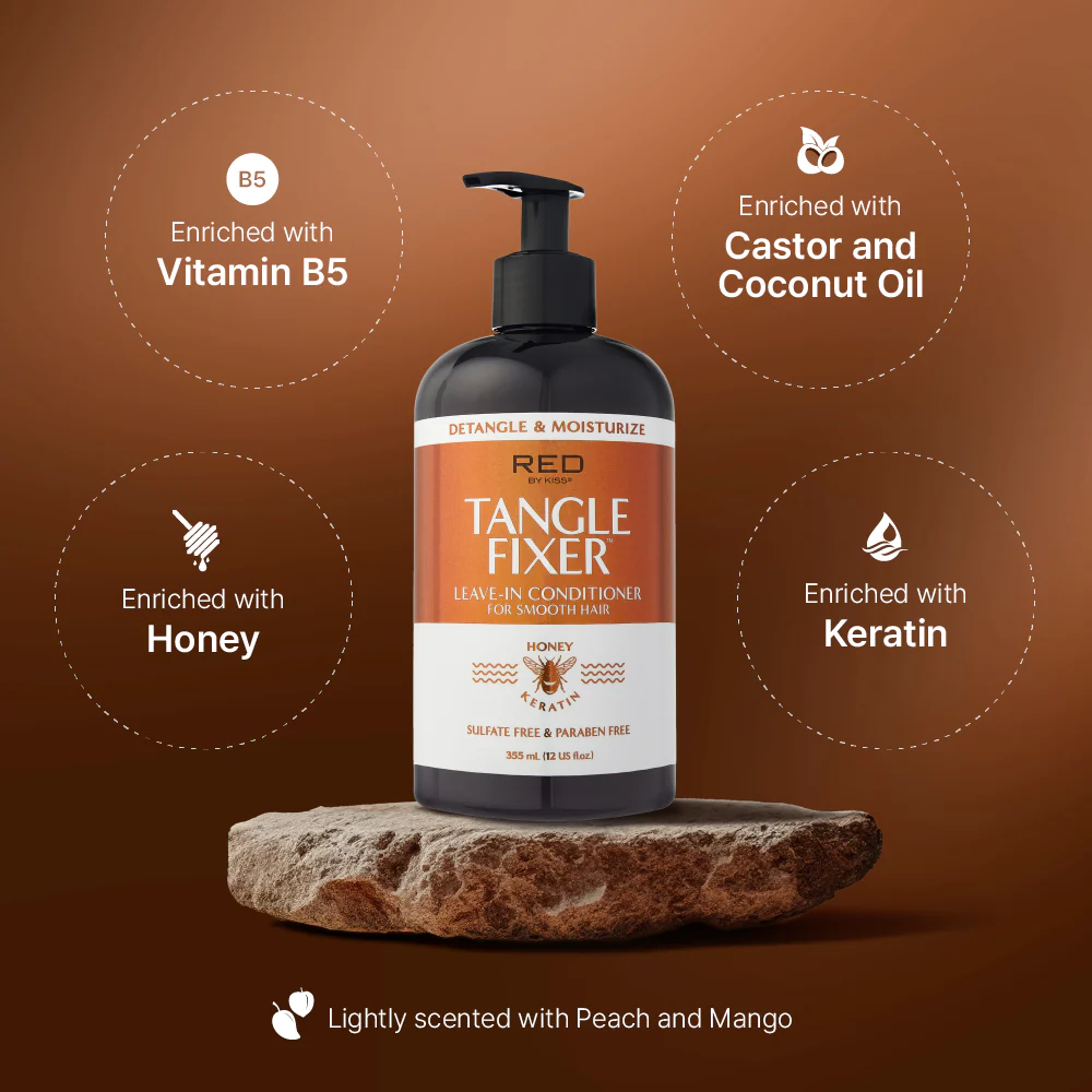 RED by KISS Tangle Fixer Nourishing Leave-In Conditioner for Curly Hair - Image 2