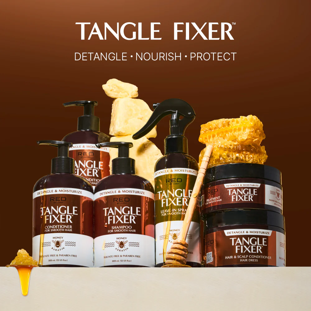RED by KISS Tangle Fixer Nourishing Leave-In Conditioner for Curly Hair - Image 5