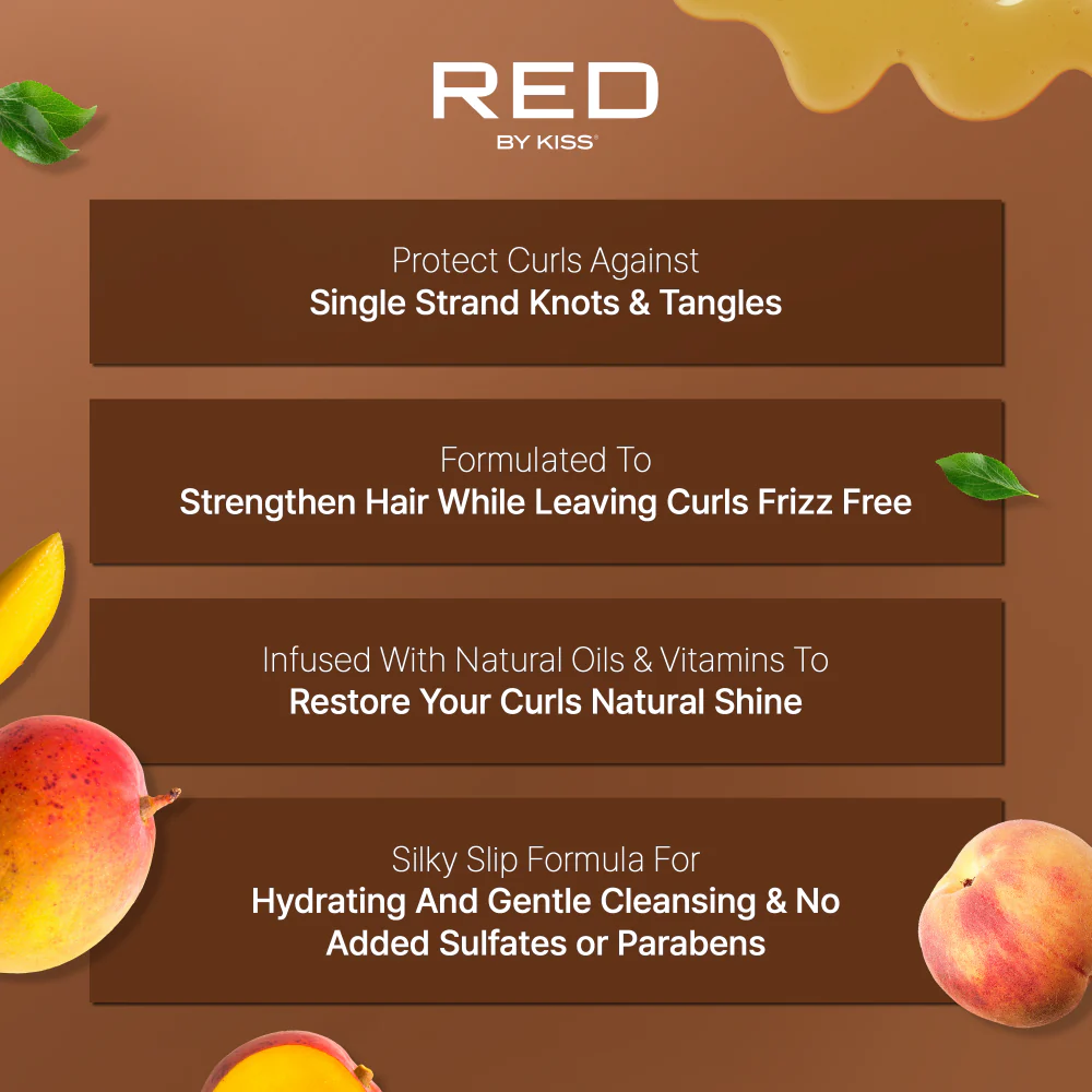 RED by KISS Tangle Fixer Smooth & Hydrating Detangling Curly Hair Shampoo - Image 3