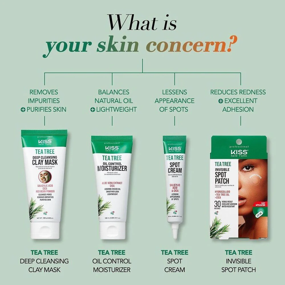 Kiss New York Tea Tree Deep Cleansing Clay Mask - Image 7