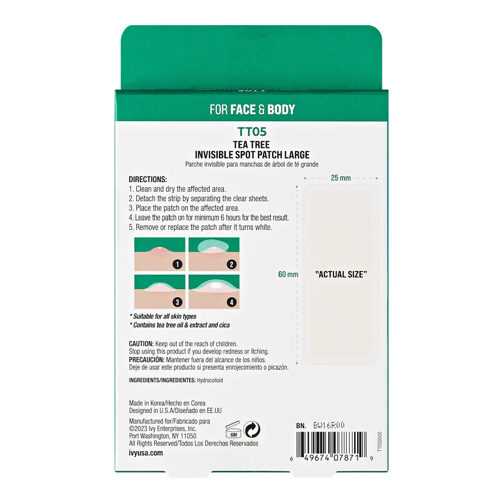 Kiss New York Tea Tree Invisible Spot Patch Large - Image 5