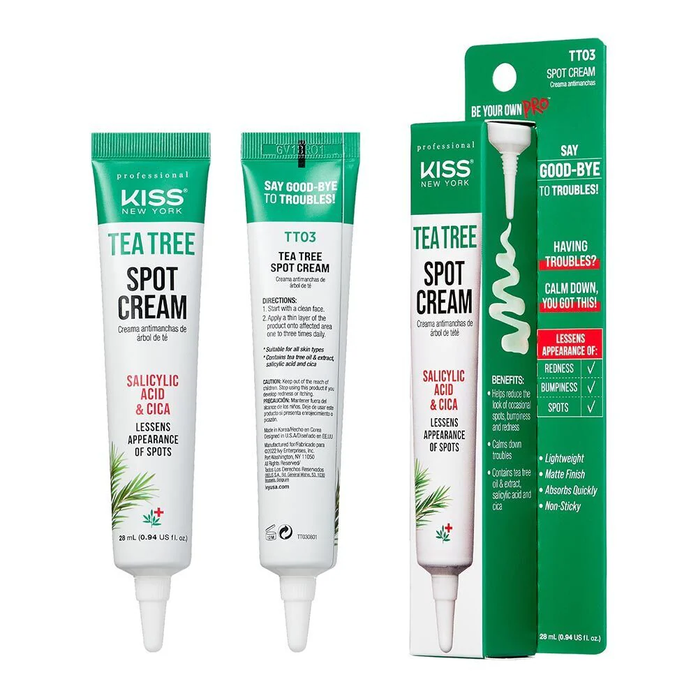 Kiss New York Tea Tree Spot Cream - Image 2