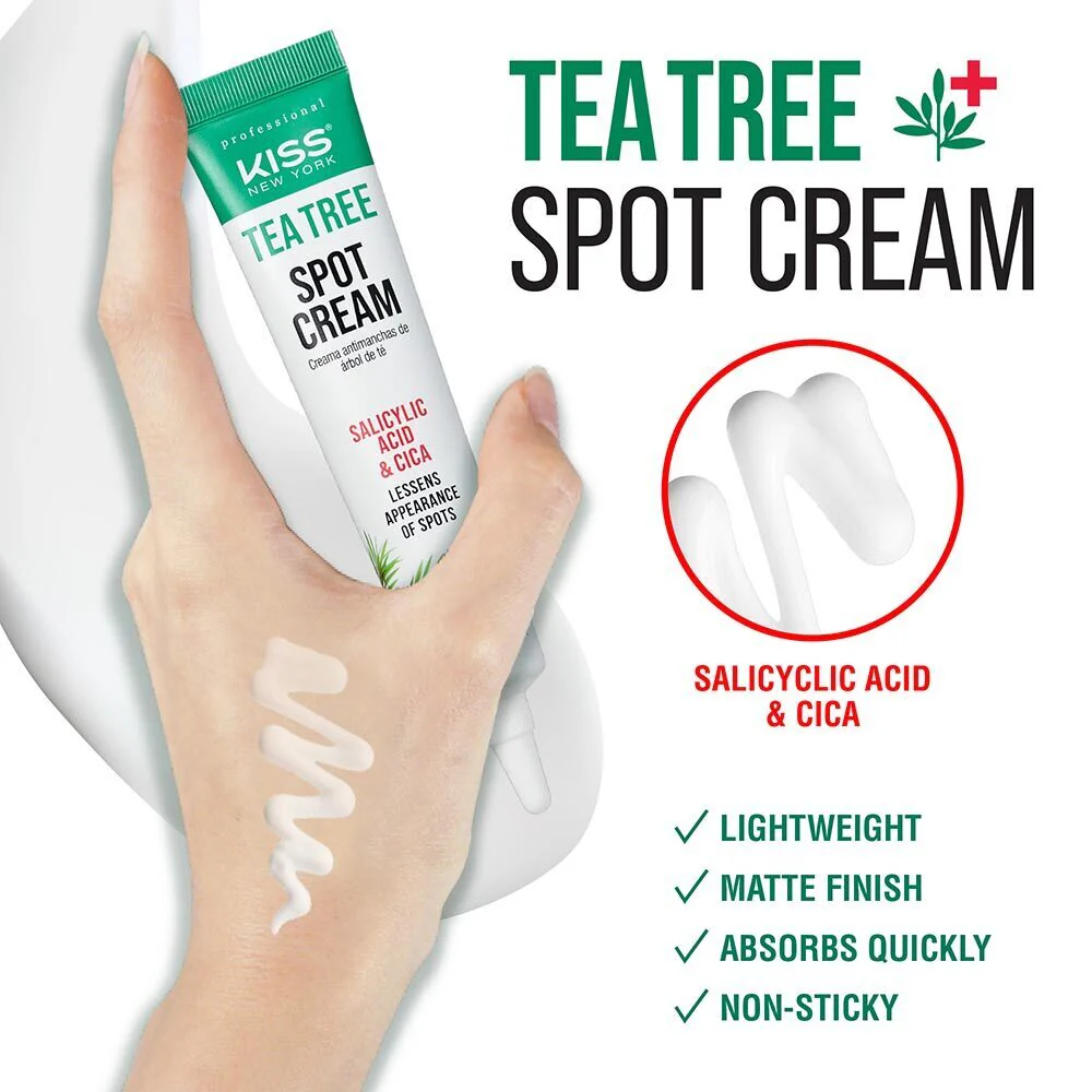 Kiss New York Tea Tree Spot Cream - Image 3