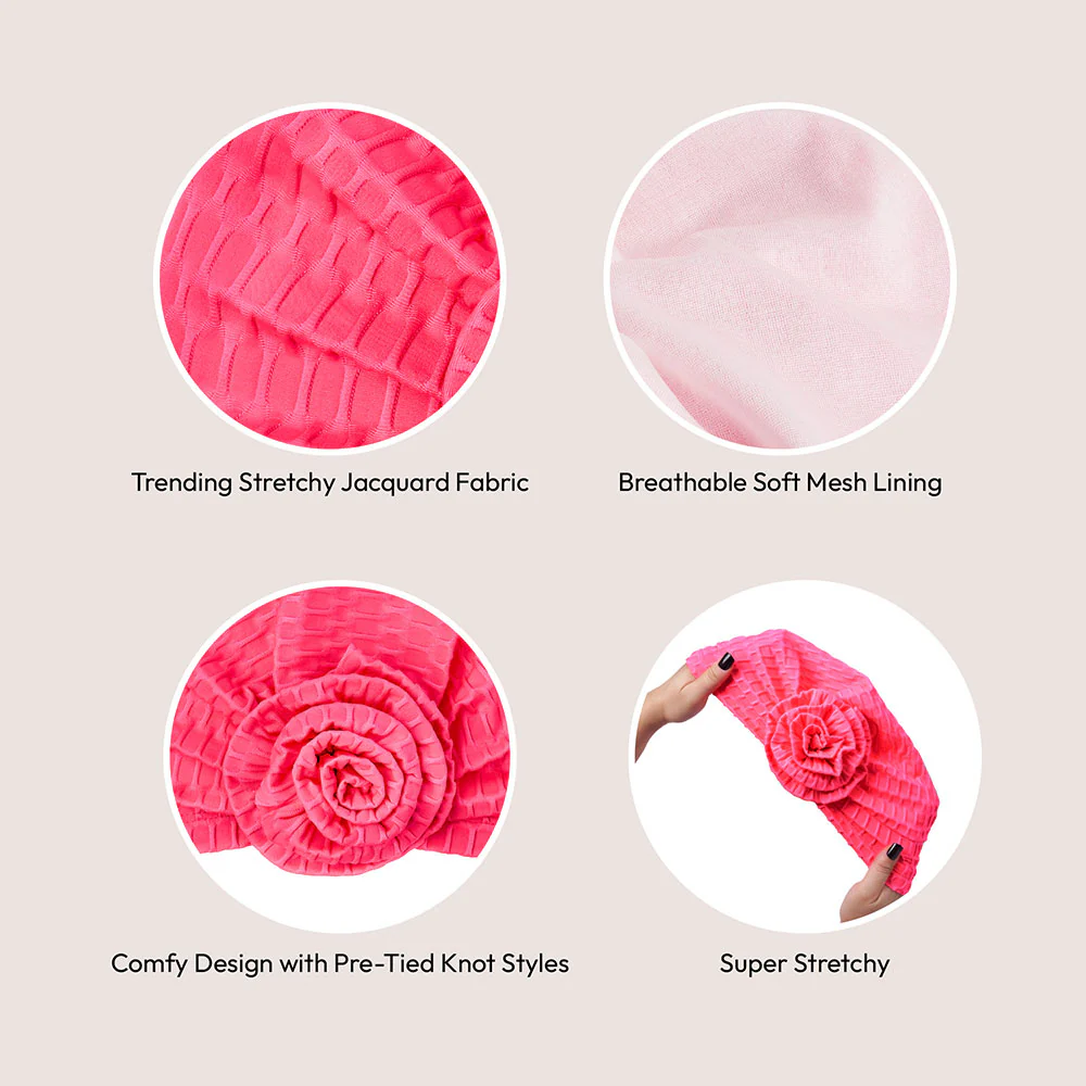 RED by KISS Textured Top Knot Turban - Image 12