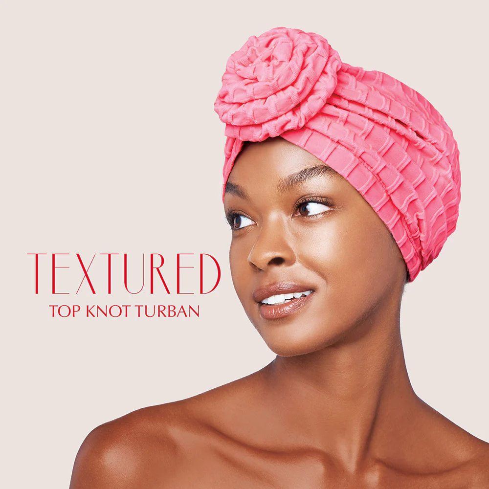 RED by KISS Textured Top Knot Turban - Image 2