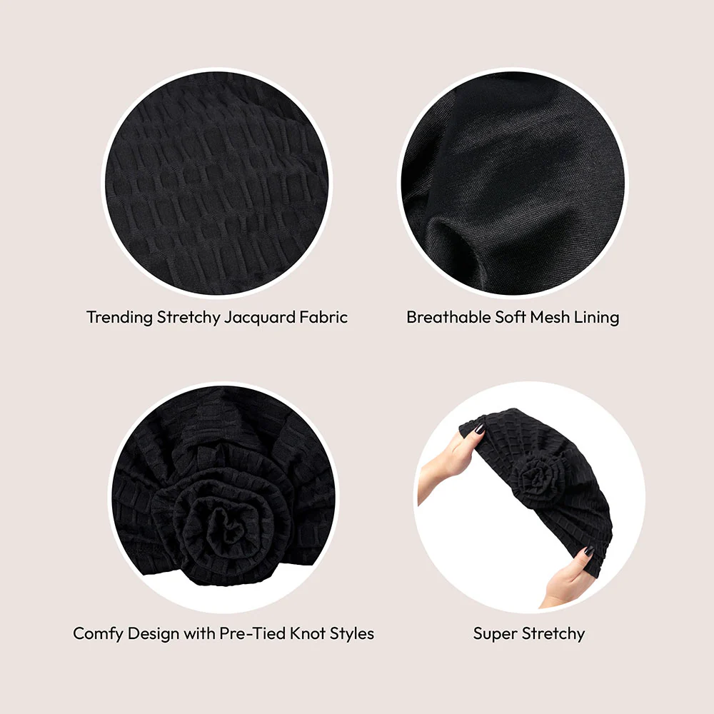 RED by KISS Textured Top Knot Turban - Image 33