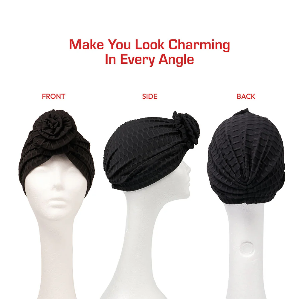 RED by KISS Textured Top Knot Turban - Image 35