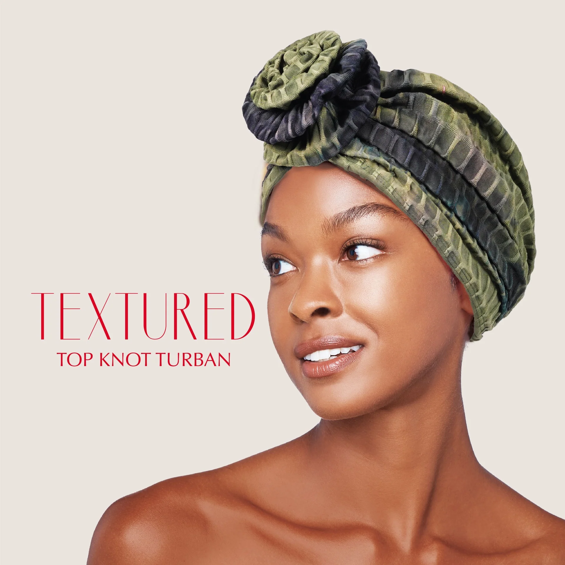 RED by KISS Textured Top Knot Turban - Image 6