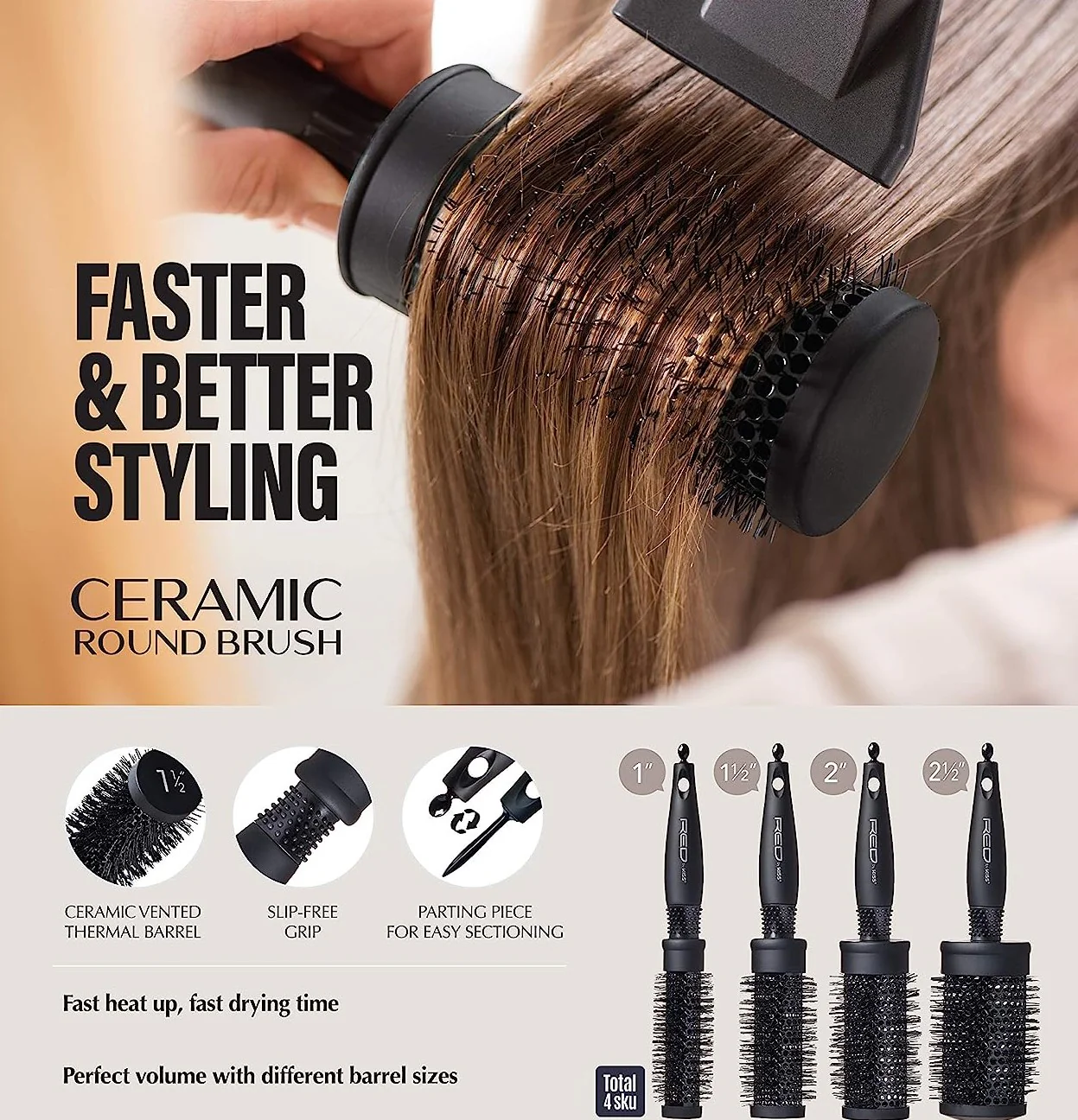 RED by KISS Thermal Round Brush - Image 20