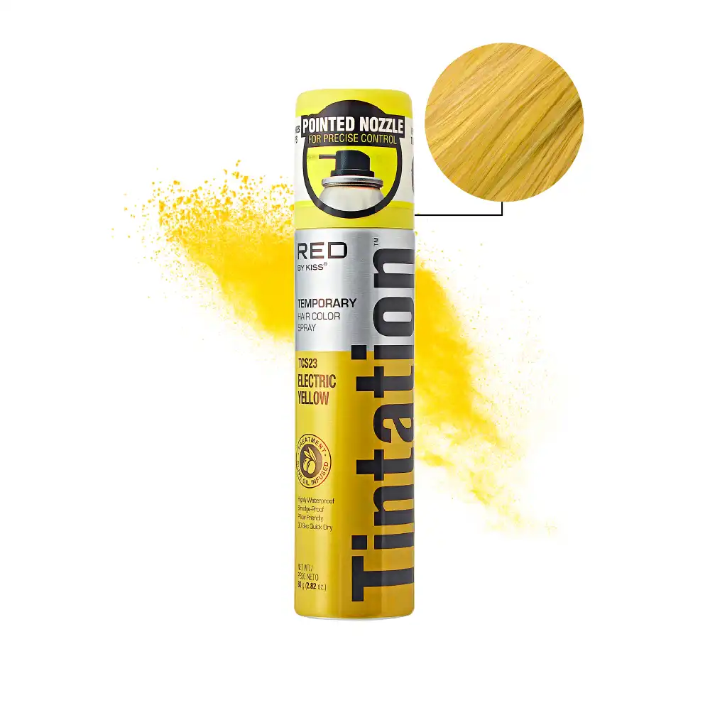 RED by KISS Tintation Color Spray Vibrant Collection - Electric Yellow - Image 2