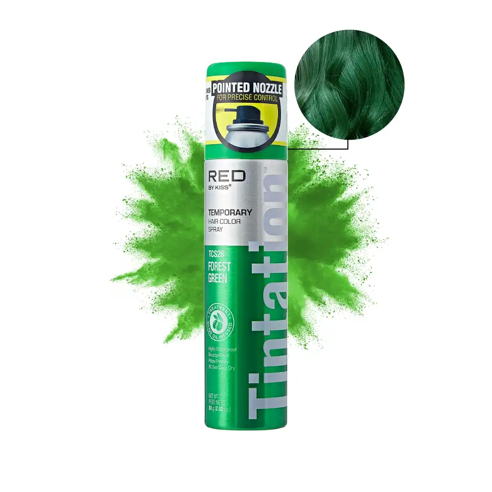 RED by KISS Tintation Color Spray Vibrant Collection - Forest Green - Image 2