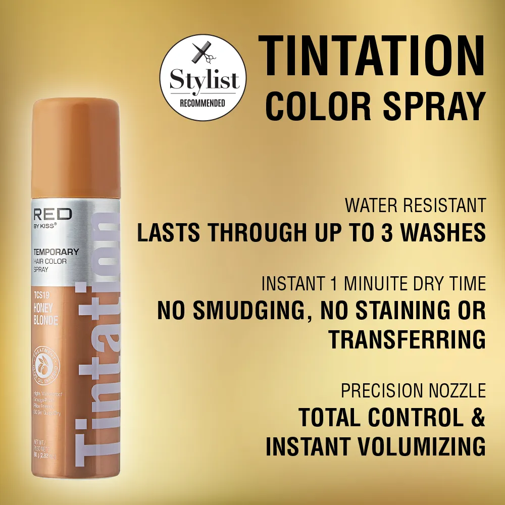 RED by KISS Tintation Color Spray Vibrant Collection - Honey Blonde - Image 3