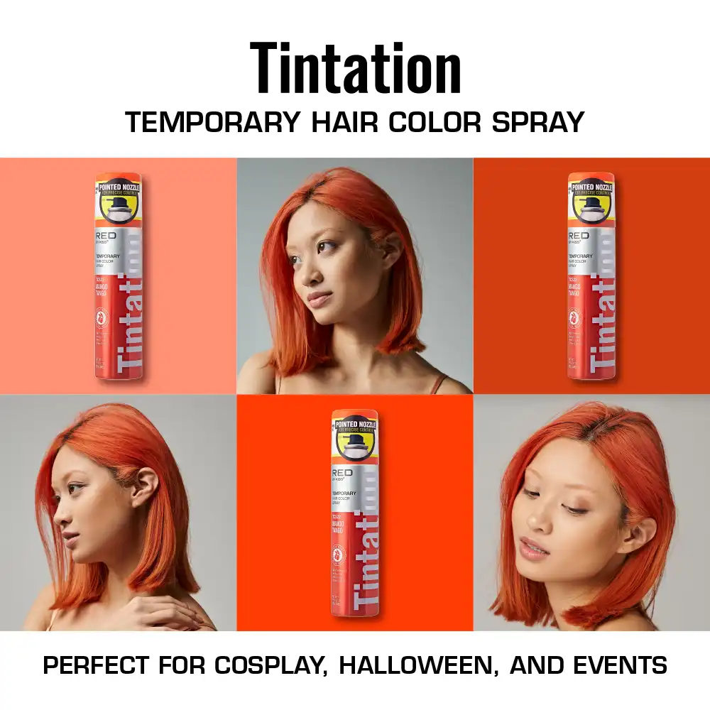 RED by KISS Tintation Color Spray Vibrant Collection - Mango Tango - Image 3