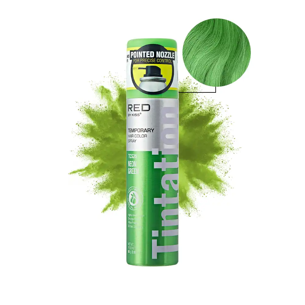 RED by KISS Tintation Color Spray Vibrant Collection - Neon Green - Image 2