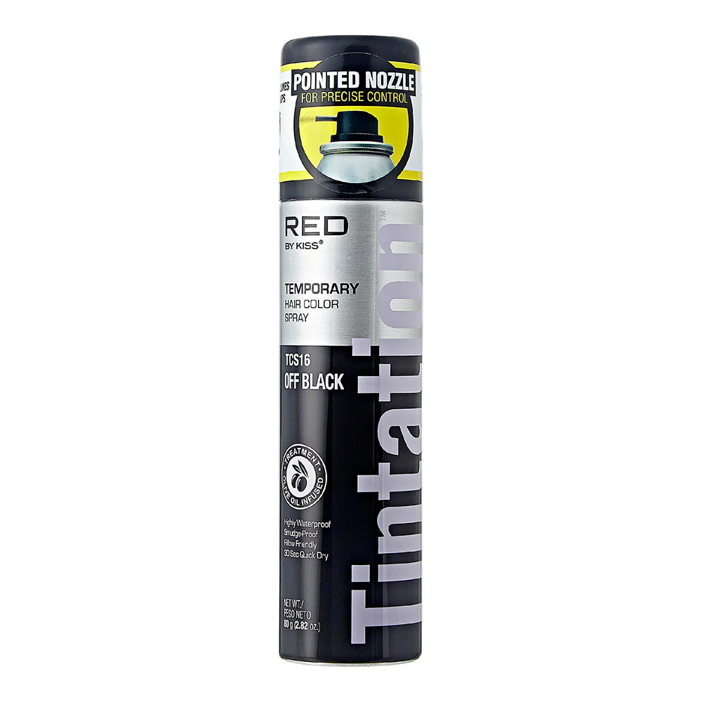 RED by KISS Tintation Color Spray Vibrant Collection - Off Black - Image 2