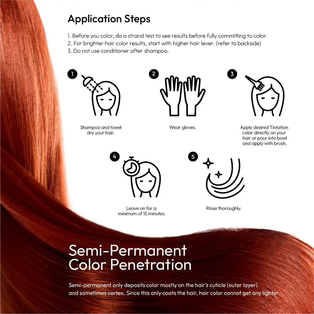 RED by KISS Tintation Semi-Permanent Hair Color - Image 182