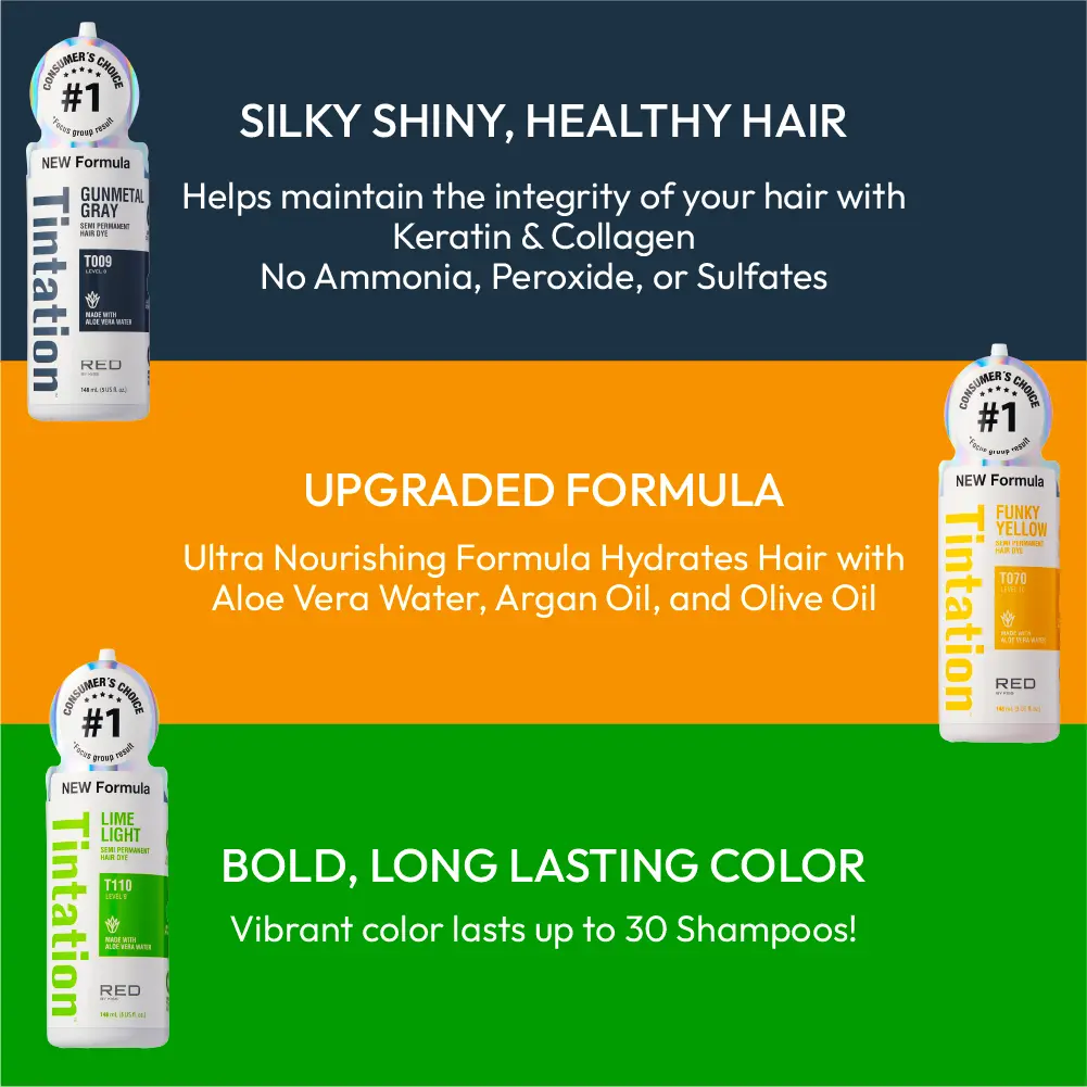 RED by KISS Tintation Semi-Permanent Hair Color - Image 195