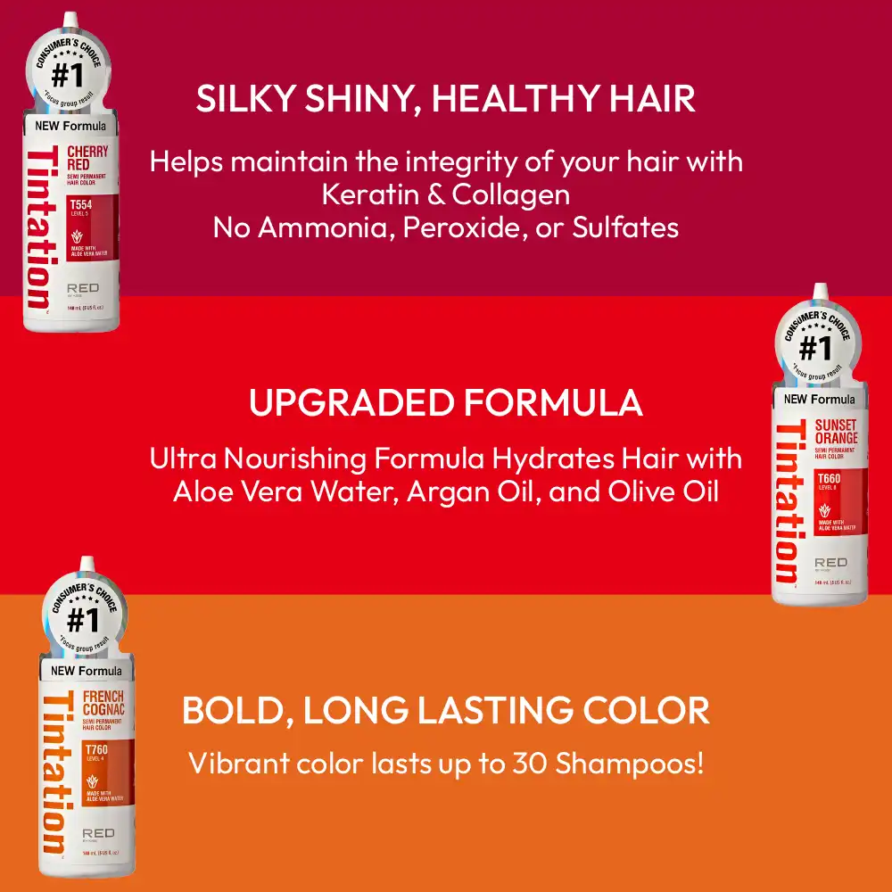 RED by KISS Tintation Semi-Permanent Hair Color – New & Improved Formula - Image 38