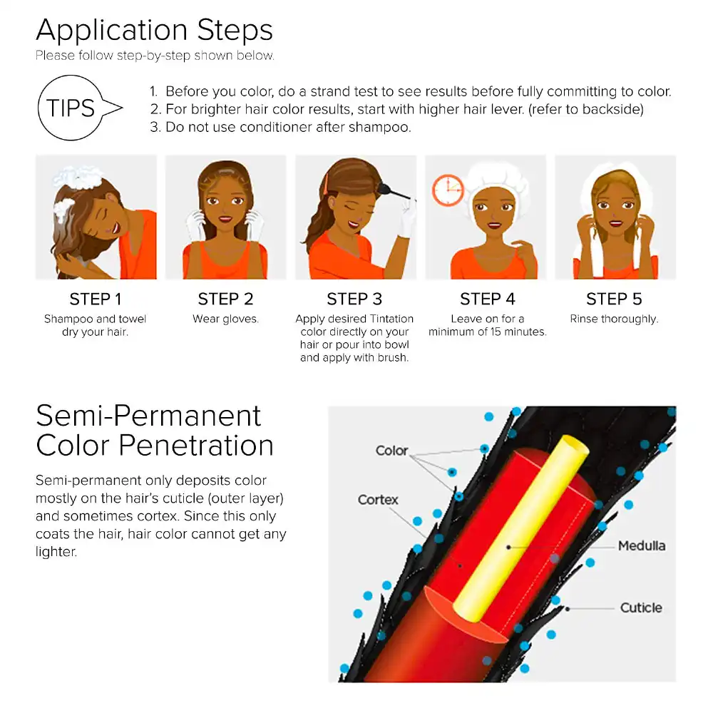 RED by KISS Tintation Semi-Permanent Hair Color – New & Improved Formula - Image 42
