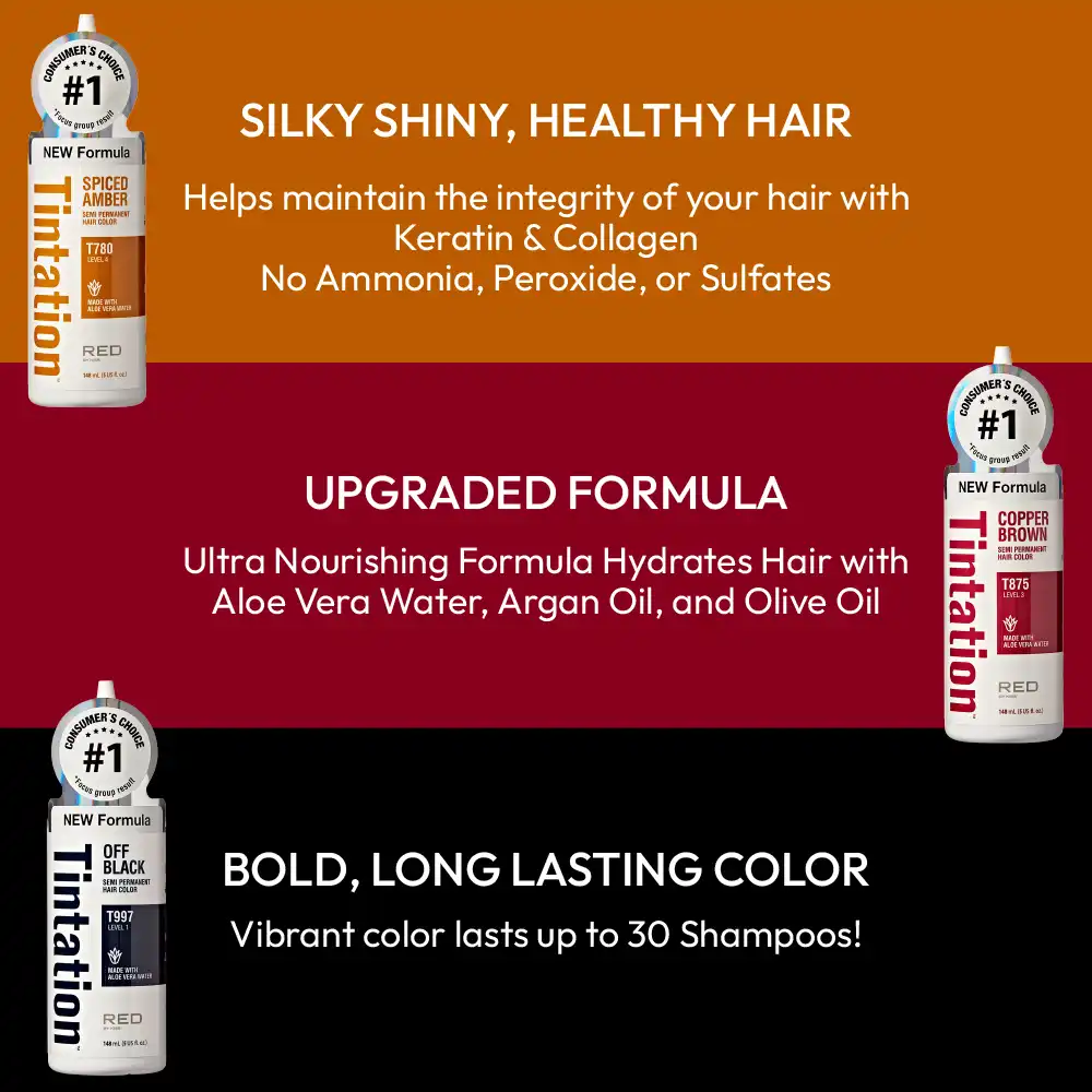 RED by KISS Tintation Semi-Permanent Hair Color – New & Improved Formula - Image 48
