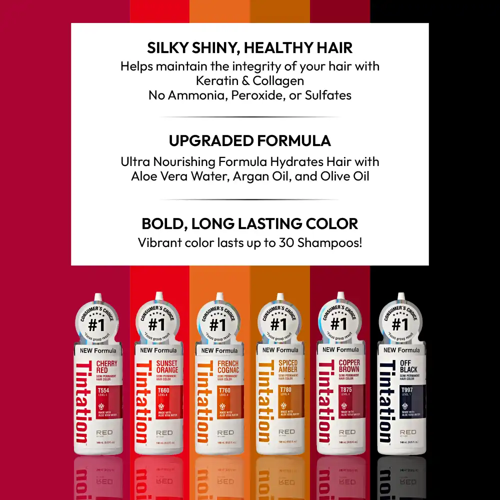 RED by KISS Tintation Semi-Permanent Hair Color – New & Improved Formula - Image 7