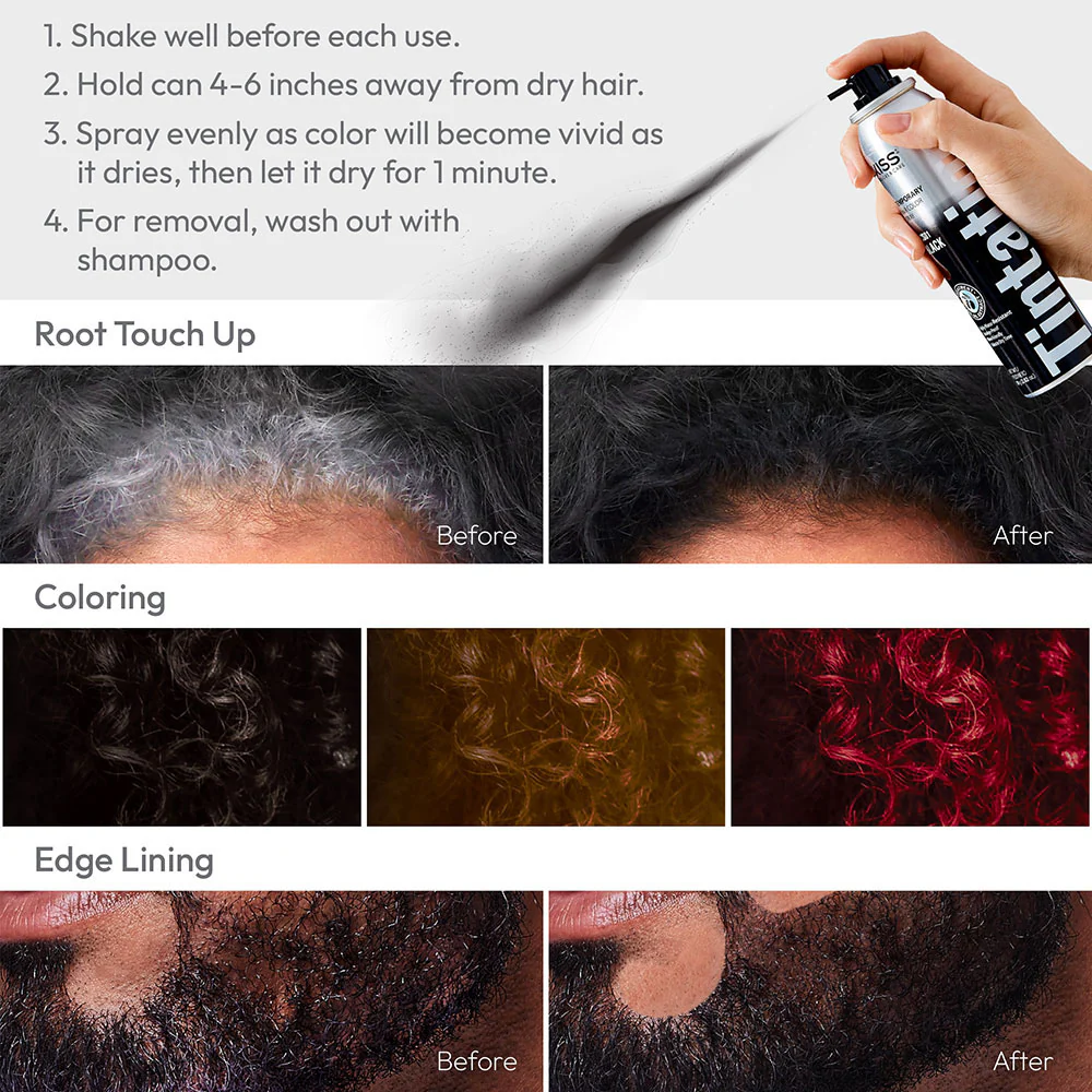 RED by KISS Tintation Temporary Hair Color Root Touch Up Color Spray Large (6oz) - Image 14