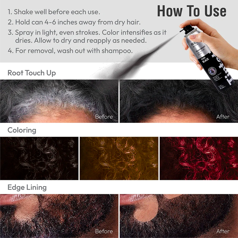 RED by KISS Tintation Temporary Hair Color Root Touch Up Color Spray X- Large (11.5oz) - Image 23