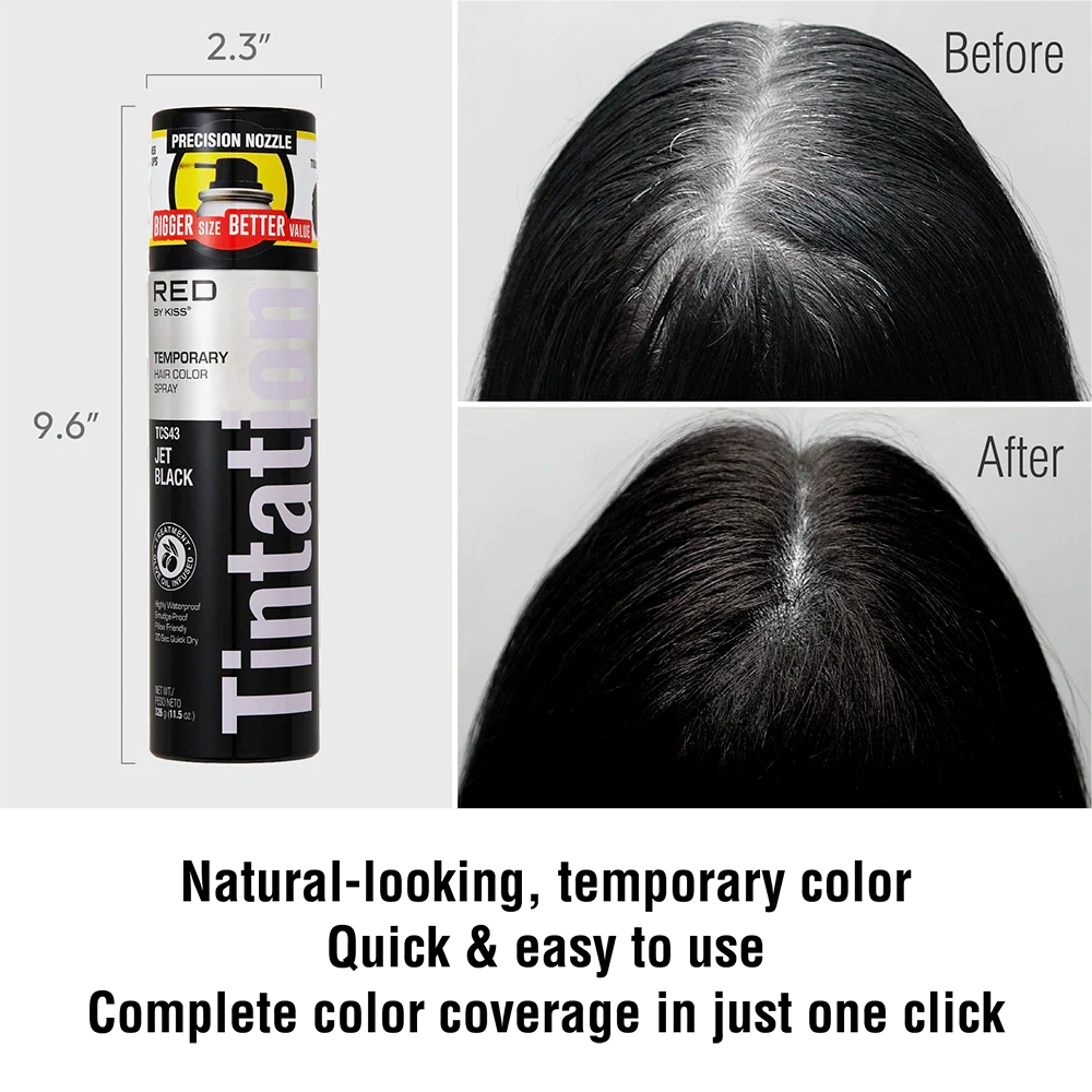 RED by KISS Tintation Temporary Hair Color Root Touch Up Color Spray X- Large (11.5oz) - Image 24