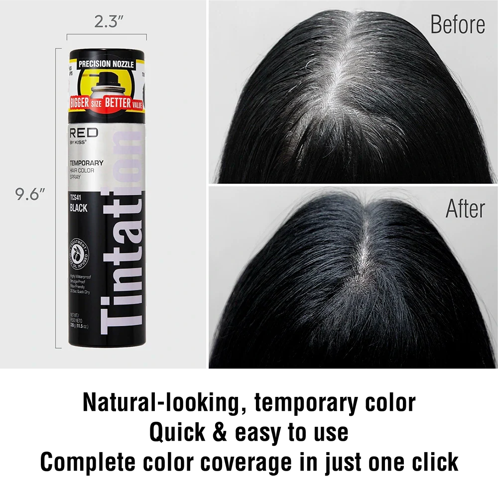 RED by KISS Tintation Temporary Hair Color Root Touch Up Color Spray X- Large (11.5oz) - Image 6