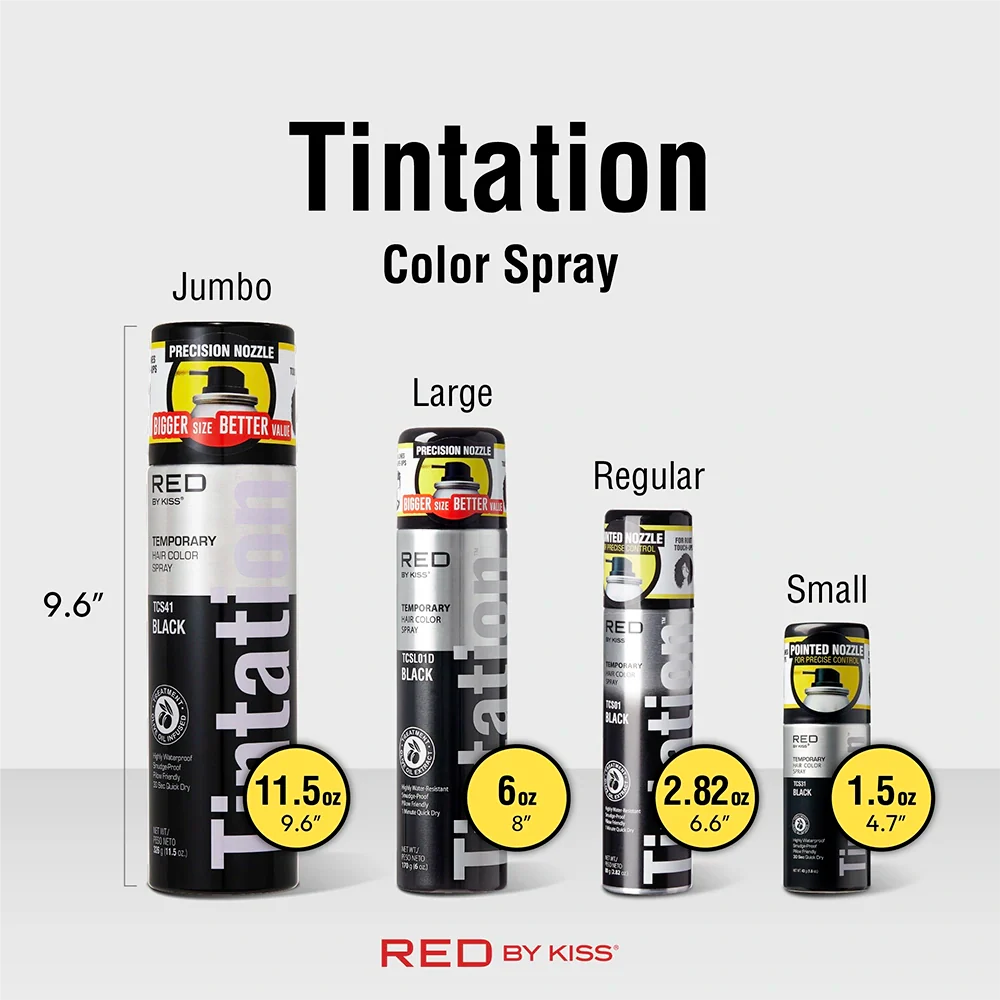 RED by KISS Tintation Temporary Hair Color Root Touch Up Color Spray X- Large (11.5oz) - Image 7