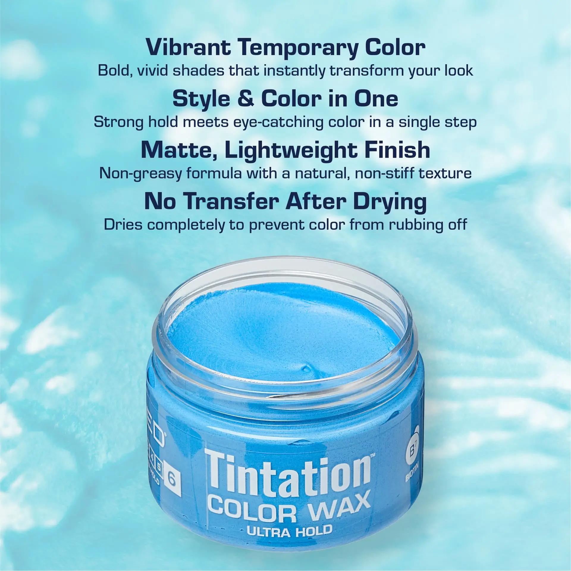 RED by KISS Tintation Temporary Hair Color Wax – Vivid Instant Color - Image 2