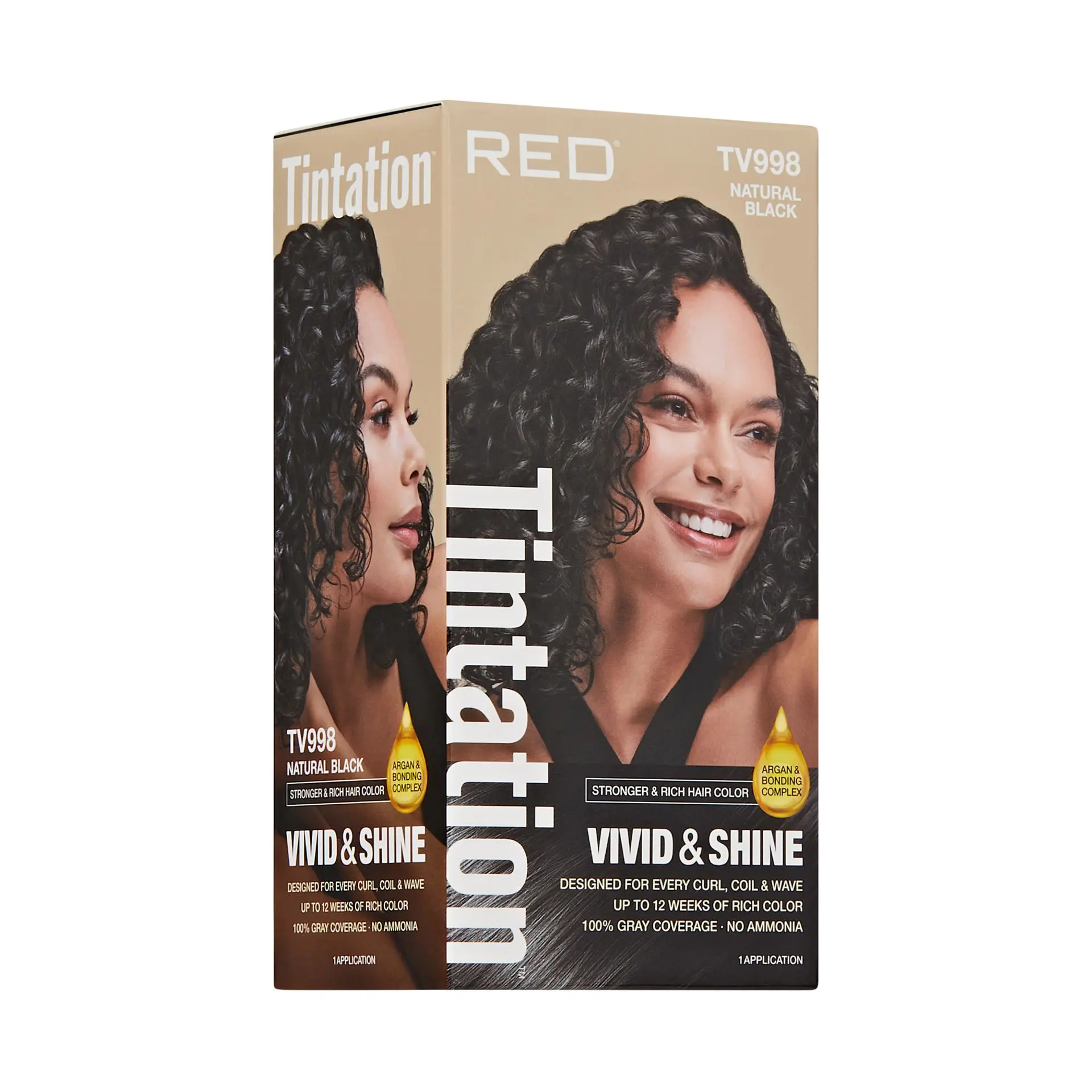 RED by KISS Tintation Vivid & Shine Permanent Hair Dye – Ammonia-Free, Curl-Safe, Long-Lasting Color - Image 106