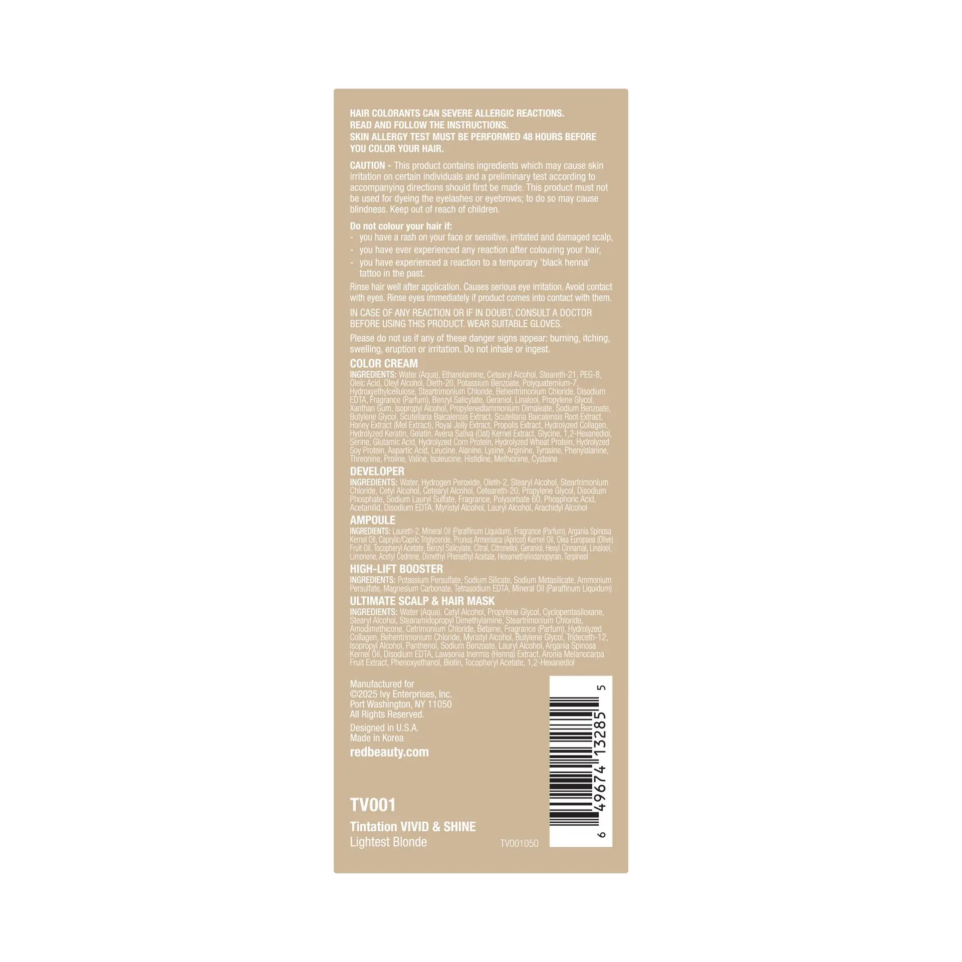 RED by KISS Tintation Vivid & Shine Permanent Hair Dye – Ammonia-Free, Curl-Safe, Long-Lasting Color - Image 11