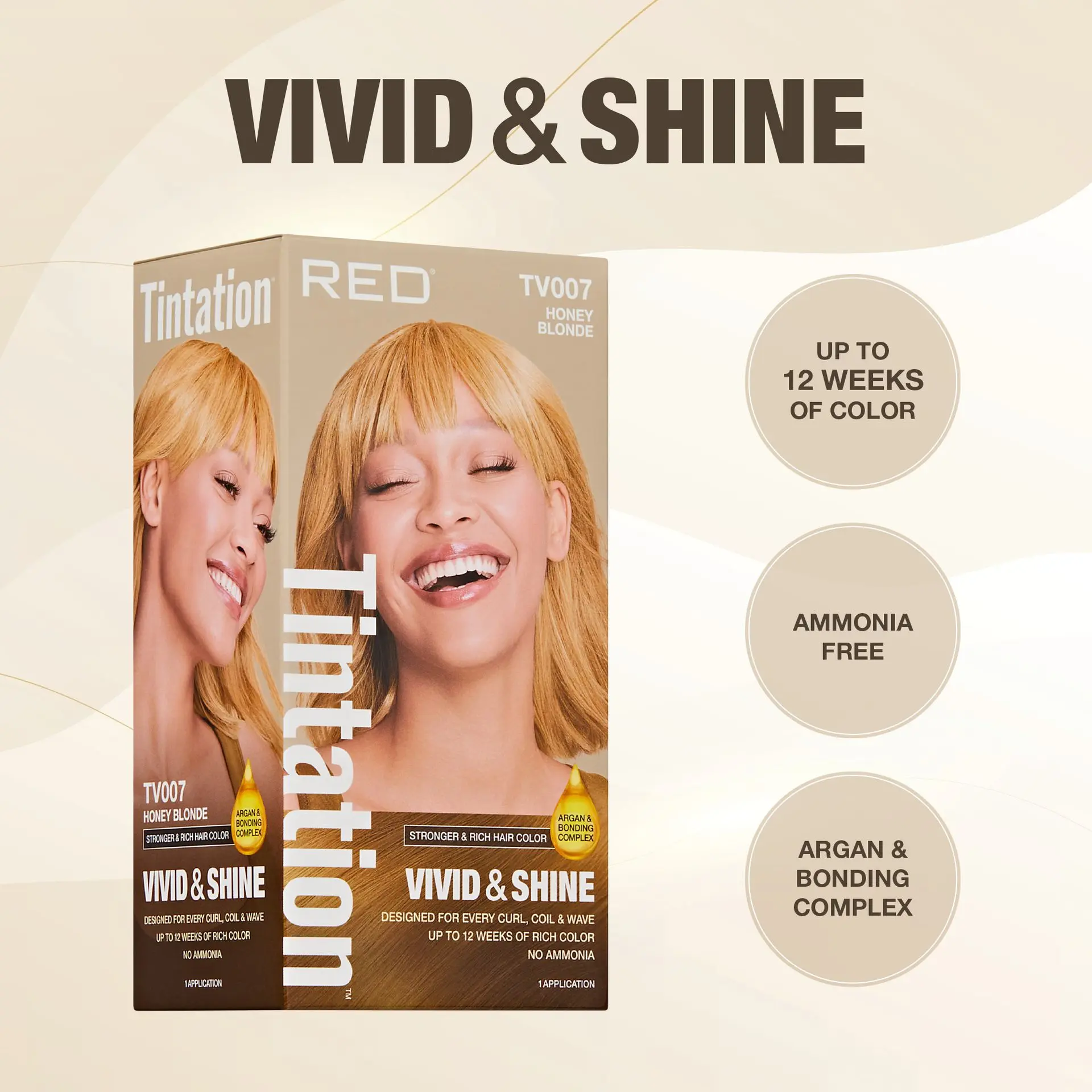 RED by KISS Tintation Vivid & Shine Permanent Hair Dye – Ammonia-Free, Curl-Safe, Long-Lasting Color - Image 15