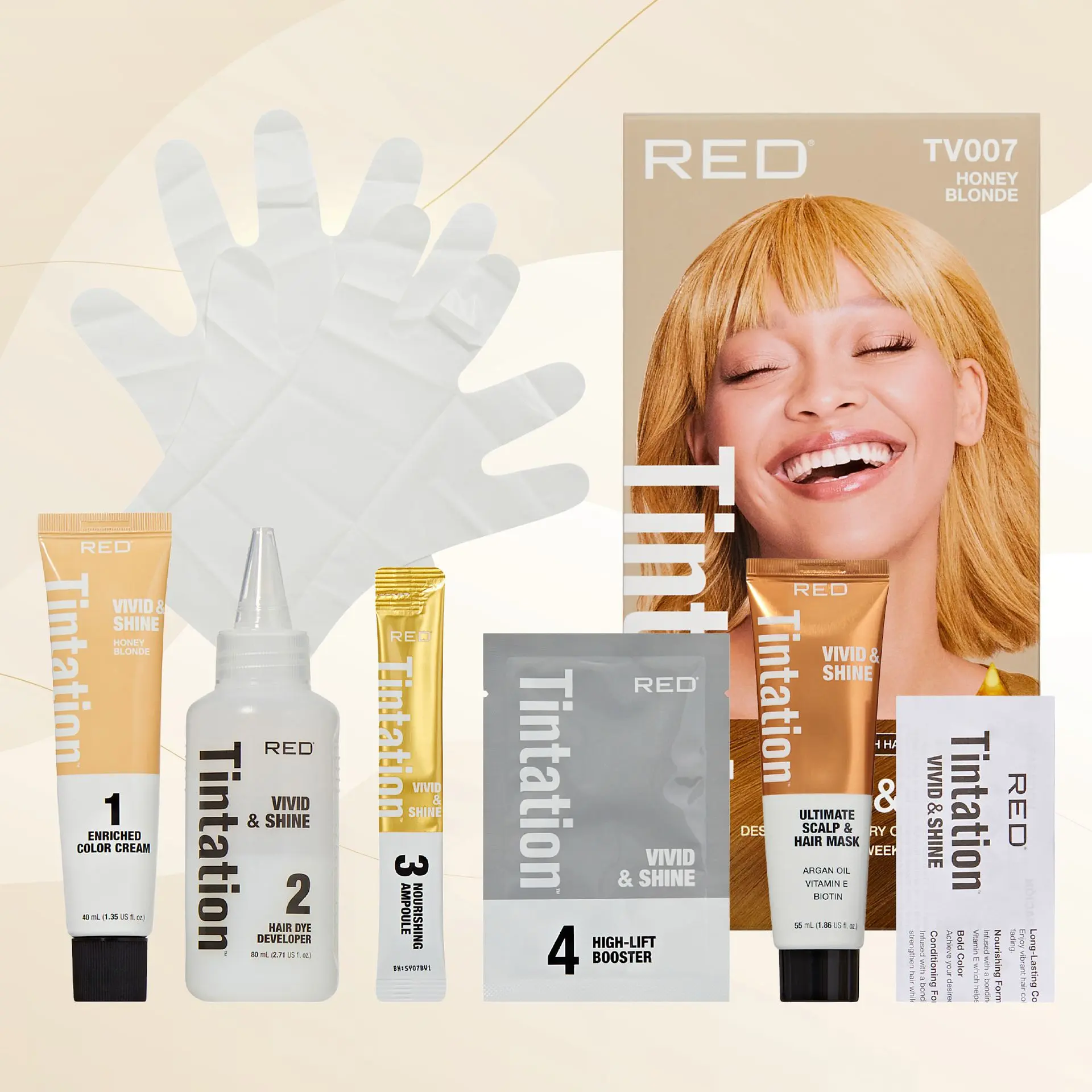 RED by KISS Tintation Vivid & Shine Permanent Hair Dye – Ammonia-Free, Curl-Safe, Long-Lasting Color - Image 16