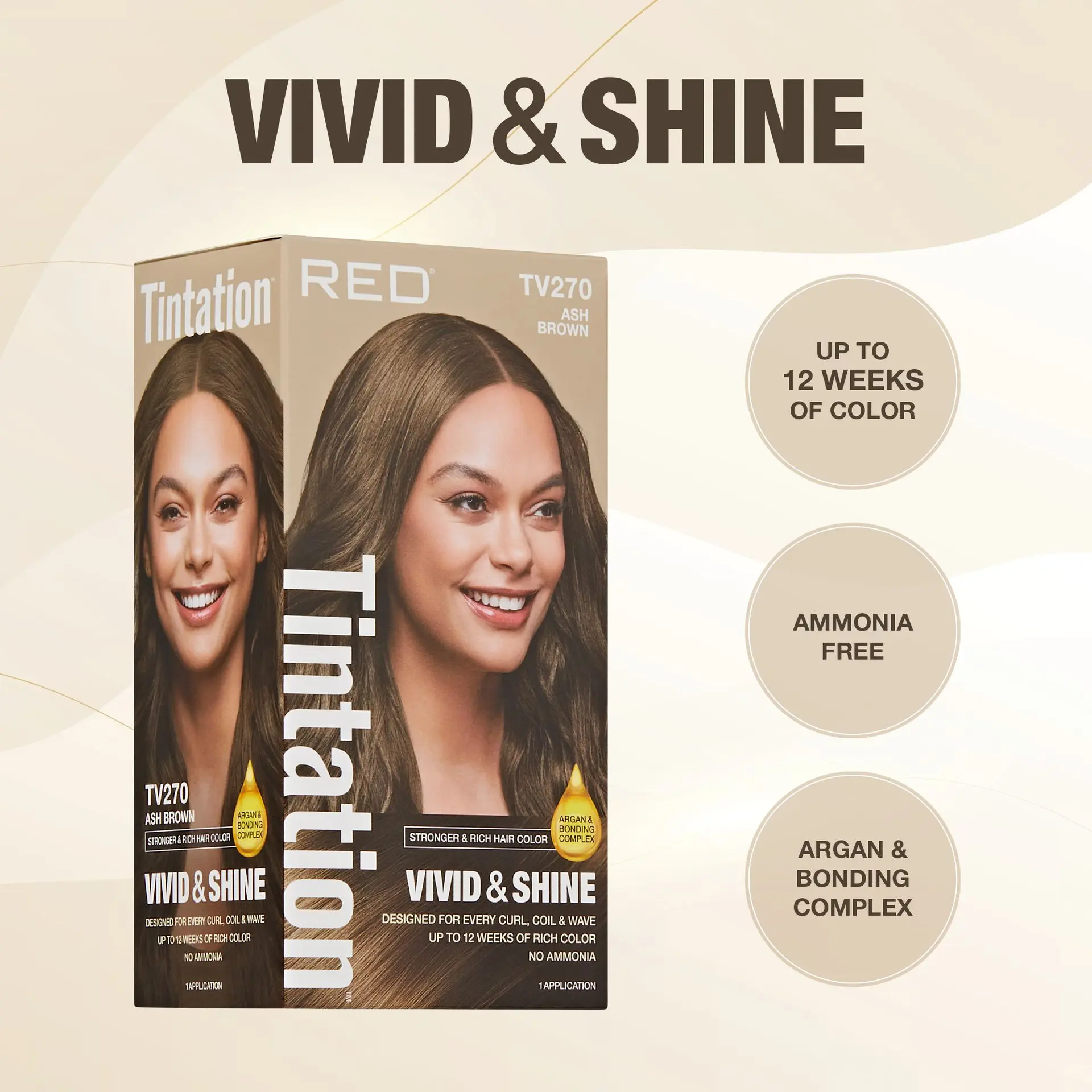 RED by KISS Tintation Vivid & Shine Permanent Hair Dye – Ammonia-Free, Curl-Safe, Long-Lasting Color - Image 27