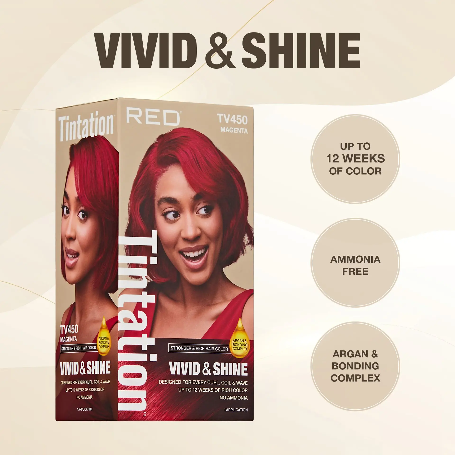 RED by KISS Tintation Vivid & Shine Permanent Hair Dye – Ammonia-Free, Curl-Safe, Long-Lasting Color - Image 39