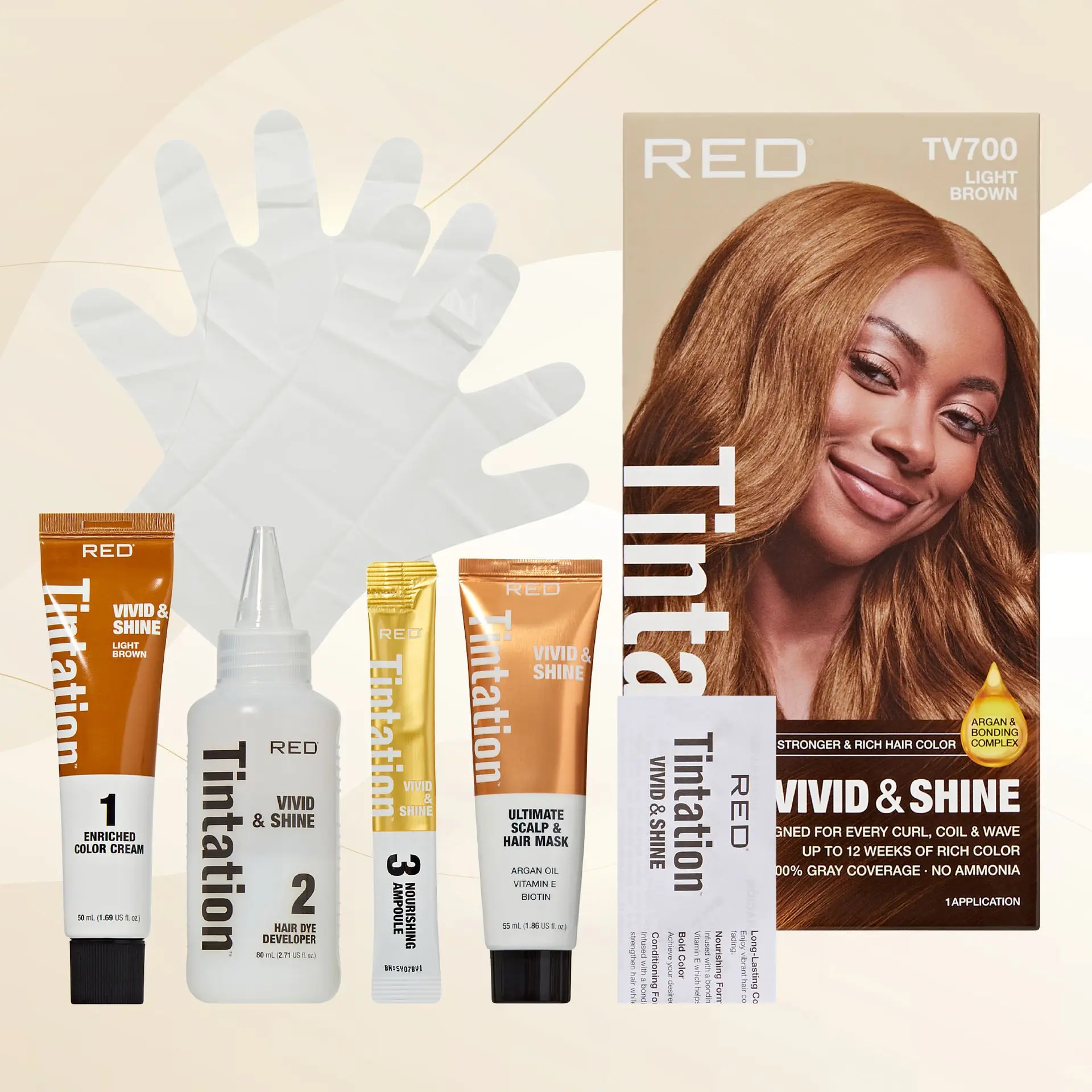 RED by KISS Tintation Vivid & Shine Permanent Hair Dye – Ammonia-Free, Curl-Safe, Long-Lasting Color - Image 64