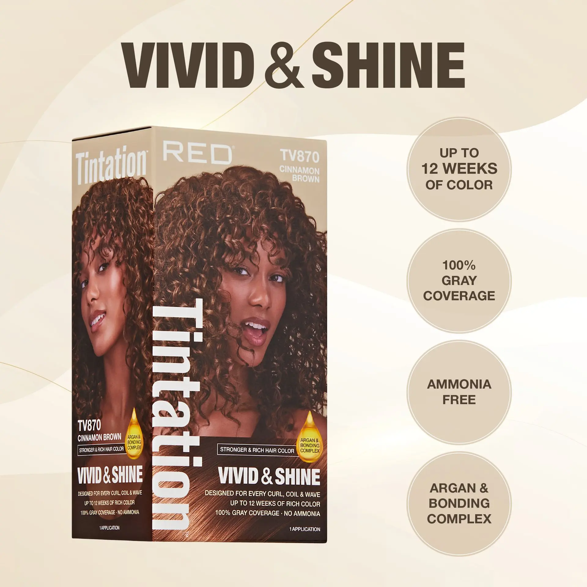 RED by KISS Tintation Vivid & Shine Permanent Hair Dye – Ammonia-Free, Curl-Safe, Long-Lasting Color - Image 75