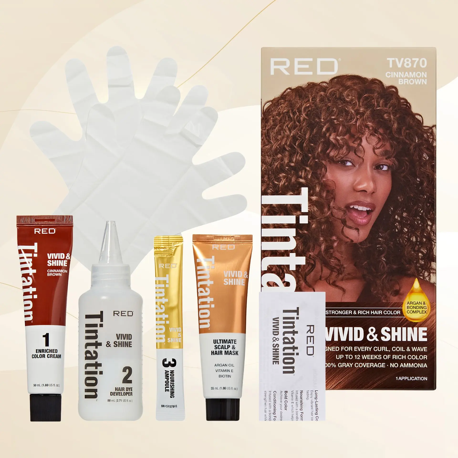 RED by KISS Tintation Vivid & Shine Permanent Hair Dye – Ammonia-Free, Curl-Safe, Long-Lasting Color - Image 76