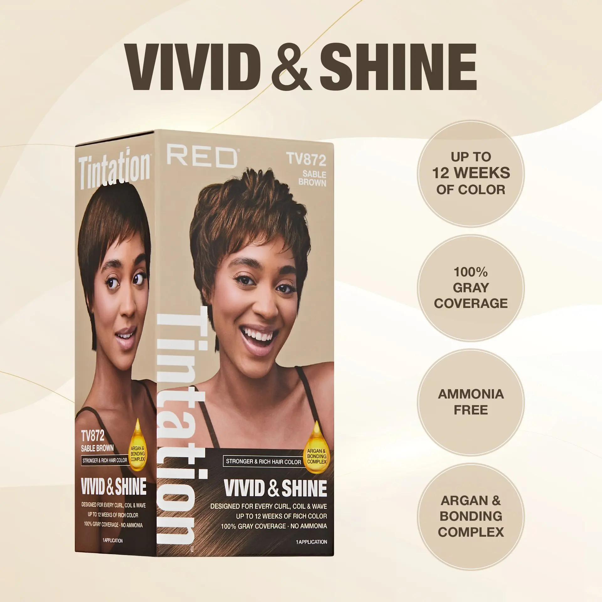 RED by KISS Tintation Vivid & Shine Permanent Hair Dye – Ammonia-Free, Curl-Safe, Long-Lasting Color - Image 87