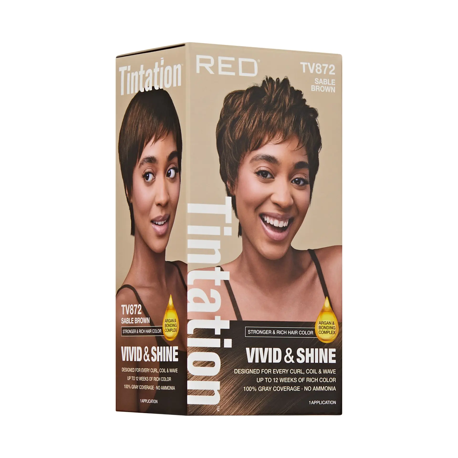 RED by KISS Tintation Vivid & Shine Permanent Hair Dye – Ammonia-Free, Curl-Safe, Long-Lasting Color - Image 94