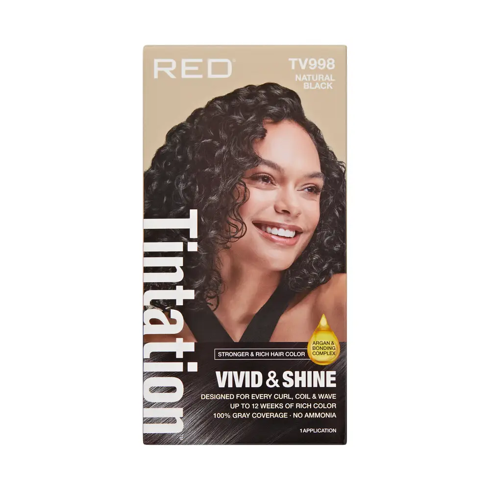 RED by KISS Tintation Vivid & Shine Permanent Hair Dye – Ammonia-Free, Curl-Safe, Long-Lasting Color - Image 97